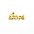 Script Love Word Metal Pendant Charm For Jewelry Making view 3