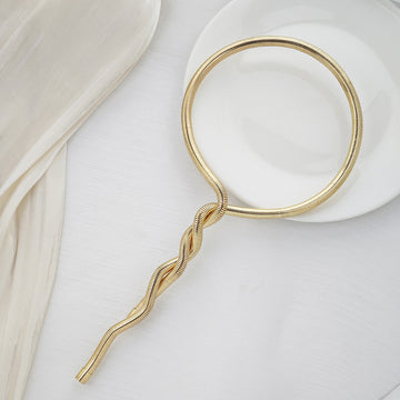 Twisted Snake Chain Sculptural Gold and Silver Necklaces