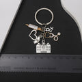 Antique Silver Medical Nurse and Hospital Metal Keychain view 3