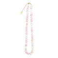 Five Color Mixed Flat Bead Necklaces With Carabiner Clasps view 5