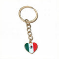 Heart Flag Keychains With Split Rings in Eleven Country Designs view 11