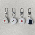 Miniature Sushi and Rice Ball Resin Clip Keychains view 3