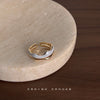 White Mosaic Ring