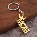MOM, DAD, And Crown Number 5 Metal Keychains, 5 Styles view 2