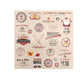 Christmas 2026 Santa Reindeer Journal Sticker Sheet Cream view 5