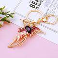 Jeweled Phoenix Keychains with Fortune Cords and Loose Heart Loops view 7
