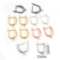 Hinged Hoop Earring Findings in Four Metal Finishes view 2