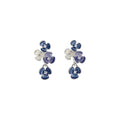 Crystal Flower Drop Earrings in Three Color Options view 5