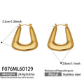 Tapered Open Center Hoop Earrings in Gold and Silver Tone view 6