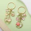 Starfish, Conch and Shell Charm Keychains Featuring Pink Starfish Across 59 Variations view 4