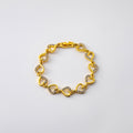 Hollow Heart Link Rhinestone Bracelets Four Metal Tones view 6