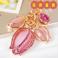 Jeweled Tulip and Mixed Floral Auspicious Keychains in Thirty-Eight Designs view 6