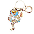 Jeweled Coiled Snake Keychains in Five Blessing Colors plus Assorted view 5