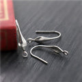 Long Teardrop Earring Hooks in Eight Finish Options view 2