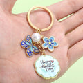 Rose and Flower Charm Keychains in 38 Pictured Variations for Bags and Keys view 3