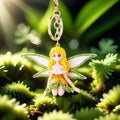 Crystal Flower Fairy Doll Keychains in Two Designs and Nine Options view 3