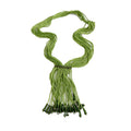 Long Multistrand Glass Bead Tassel Necklaces in Four Colors view 5