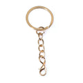 Split Key Rings With Lobster Clasps in Three Sizes and Finishes view 12