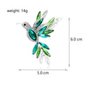 Bird Crystal Five Designs Metal Brooch Pin for Jackets and Lapels view 2