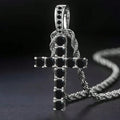 Cross Pendant Necklace In Four Stone And Metal Variants view 8