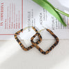 Leopard Diamond Hoops