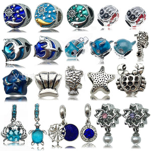 Colorful Starfish and Seahorse Metal Beads with 24 Listed Options