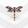 Filigree Dragonfly Brooch in Four Antique Crystal Palettes view 9