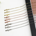 Silicone Black Threader Chain Metal Charms with 11 Listed Options view 1