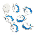 Enamel-Look Silver Gold Unicorn Alloy Charms in 12 Styles view 8