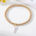 Gold Tone Beaded Colorful Chili Pepper Charm Stretch Bracelets view 9
