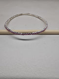 Single Row Stretch Crystal Bracelets Silver 8 Colors view 12