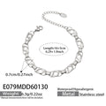 Flower Cutout Link Bracelets in Gold and Silver Tone view 6