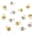 Enamel-Look Gold Silver Letter Alloy Charms in 2 Styles view 5