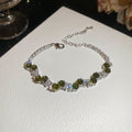 Geometric Zircon Crystal Bracelets Vine and Tennis Styles view 7