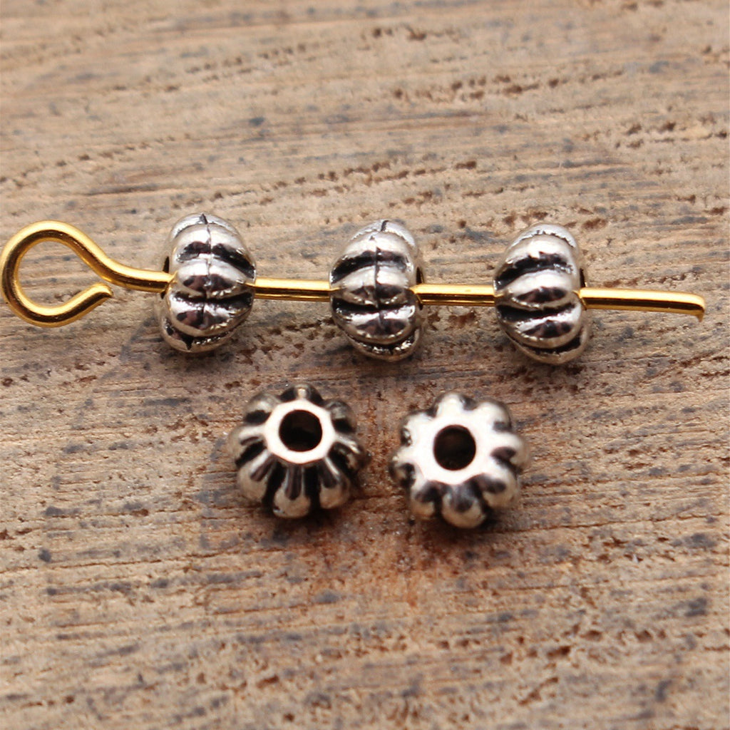 Antique Silver Zinc Alloy Garlic Shape Spacer Beads for Bracelet Jewelry Making