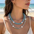 Five Color Shell Spacer Bead Necklaces With Extension Chains view 4