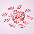 Tiny Striped Candy Fish Charms in Seven Enamel Color Options view 7