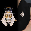Clown Metal Brooch Pin for Jackets and Lapels Pictured Design view 4
