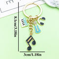 Guitar, Piano and Music Note Charm Keychains Featuring Red Piano Across 25 Variations view 8