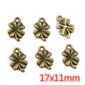 Four Leaf Clover Charms Jewelry Making Components In Detailed Metal Finishes view 10