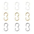 Metal S Hook Connectors and Clasps in Three Color Finishes view 5