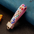 Rectangular Crystal DIY Loop Components in Ten Colors plus Assorted view 3