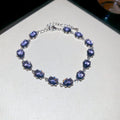Oval Zircon Link Tennis Bracelet Gold Silver 12 Styles view 8