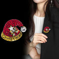 Flower Crystal Enamel Metal Brooch Pin for Jackets and Lapels view 4