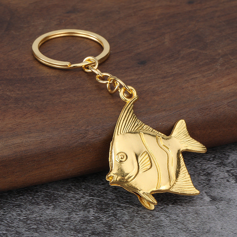 3D Clownfish Ocean World Zinc Alloy Keychain Pendant Accessory