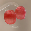 Textured Translucent Oval Resin Stud Earrings in Thirteen Colors view 4