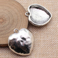 Hammered Organic Pendant Charms in Three Shapes for Jewelry Making view 4
