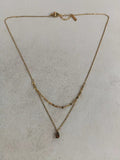 Delicate Teardrop Pendant Necklaces in Two Colors Statement Jewelry Design view 7