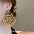 Ornate Beaded Chandelier Earrings in Nine Colors Jewelry Accessory view 3