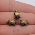 Turtle Large Hole Beads in 2 Metal Finishes for Jewelry Making view 4